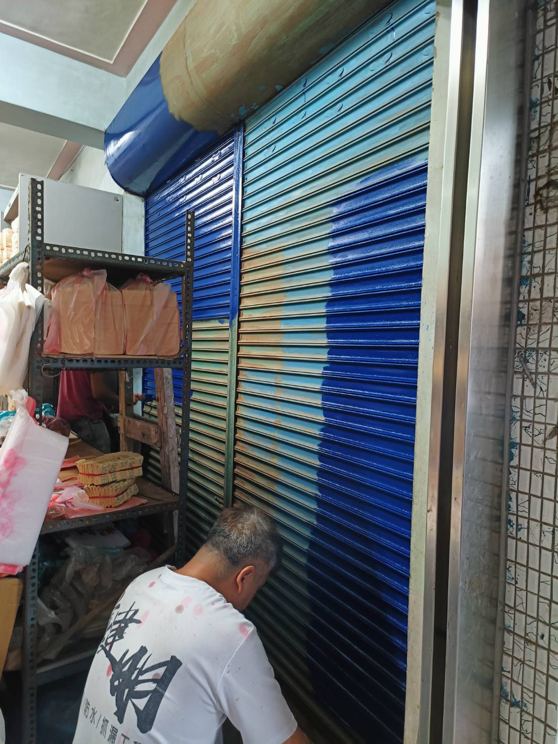 台南鐵捲門油漆