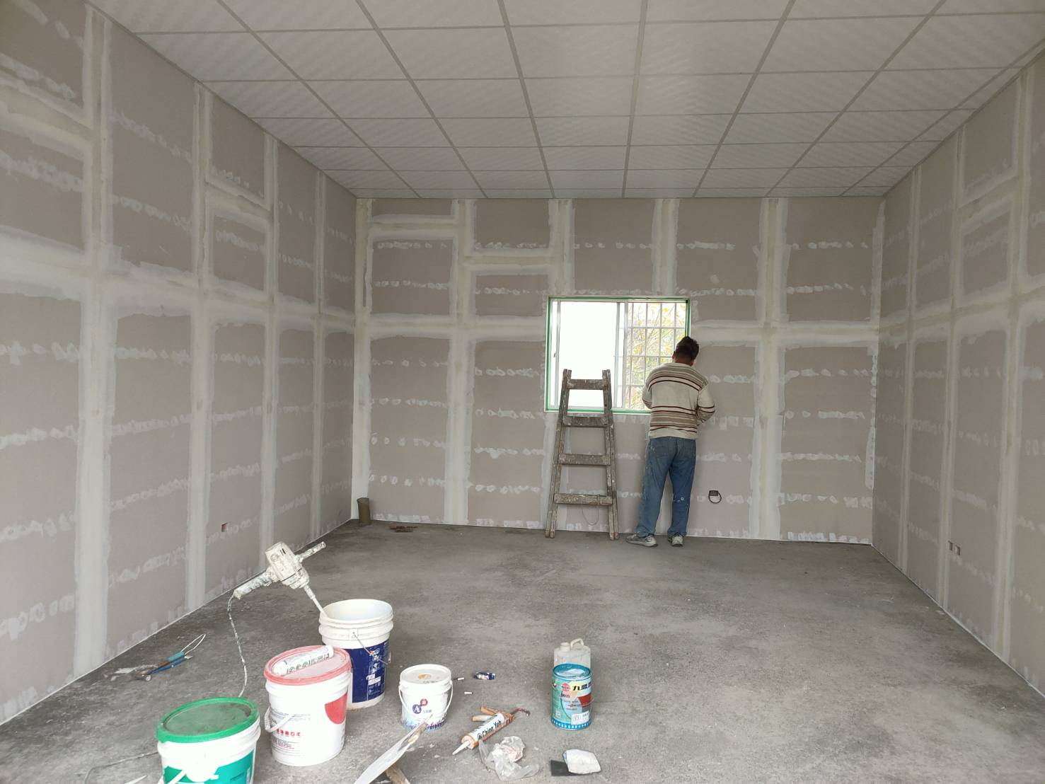嘉義民雄室內裝潢板油漆施工